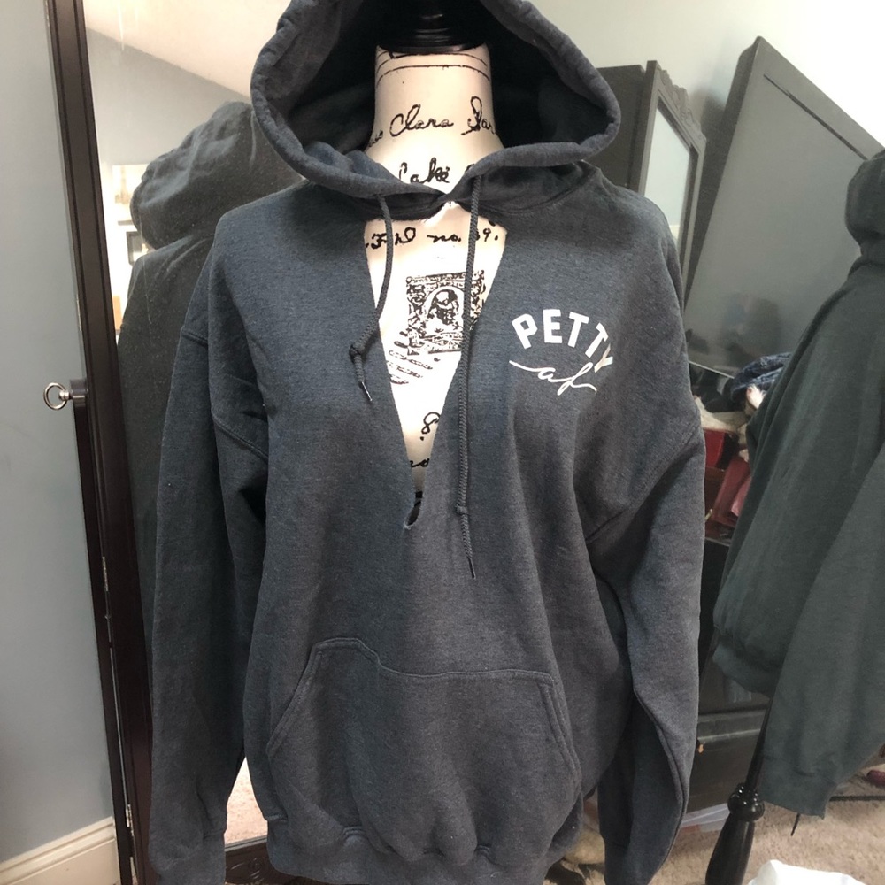 Petty AF Cut-out Hoodie